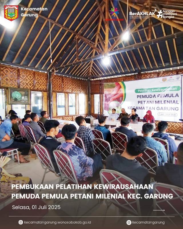 Pelatihan Kewirausahaan bagi Pemuda Pemula dan Petani Milenial,